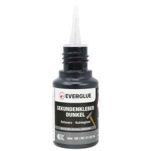 Adeziv cianoacrilat negru Everglue rezistent la impact, vascozitate medie, 20 g - Img 2