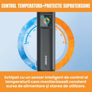 Aparat de sudura in puncte puternica, portabil, cu 2 pini, 2 moduri, automat si manual, ecran LCD color 1.5", 90-99 trepte de putere, monitorizare temperatura, acumulator reincarcabil integra, cu banda de nichel inclusa, pentru lipit acumulatori - Img 9