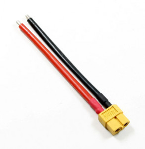 Conector XT60 mama cu cablu siliconic 12AWG