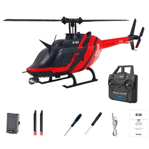 Elicopter BELL 206 flybarless, cu radiocomanda, stabilizare electronica si giroscop pe 6 axe si barometru, lungime 312mm - Img 2