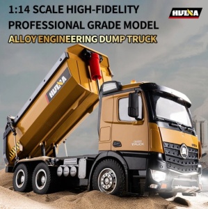 Huina Tipper játék, távirányítóval, hangokkal és fényekkel, 10 csatornás, 1:14 méretarány, 2.4GHz - Img 4