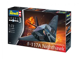Macheta avion de lupta Revell F-117 Nighthawk Stealth Fighter, scara 1:72, KIT - Img 2