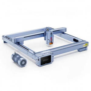 Masina CNC de gravat si taiat cu laser quad ATOMSTACK iKier K1 Pro, putere 130W (laser 24W), 410x410mm, taiere pana la 20mm dintr-o singura trecere si gravare pe lemn, plastic, piele, placi PCB, textile, sticla, si unele tipuri de metal - Img 2