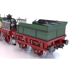 Modellvasúti gőzmozdony OcCre ADLER KIT, 1:24 méretarány (G-45), 434 db - Img 5