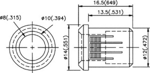 Montura pentru LED 8 mm - Img 2
