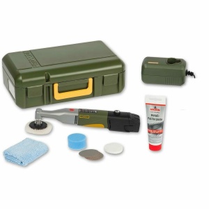 Proxxon 29820, hosszú nyakú polírozó WP/A akkumulátorral, 1100-2800 rpm, + 1x Acuu, töltő, táska és kiegészítők - Img 2