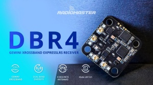 RadioMaster DBR4 kettős sávos vevő Xross Gemini ExpressLRS 2,4 GHz, 900 MHz - Img 6