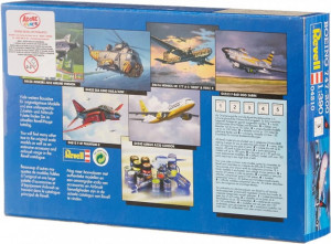 Repülőgép modell Revell BOEING 747-200, 1:390 méretarány, KIT - Img 5