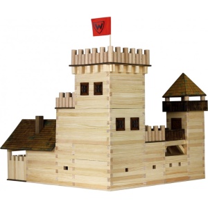 Set constructie arhitectura Castel, 607 piese din lemn, Walachia - Img 3