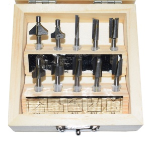 Set de 10 freze pentru profilat, ax 3.2mm, Proxxon 29020 - Img 3
