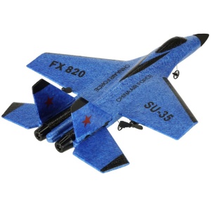 SUKHOI SU-35 repülőgépmodell, teljesen felszerelt, elektronikus stabilizátorral, 2,4 GHz (290 mm) - Img 1