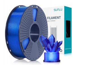 SunLu PETG filament átlátszó kék, 1.75mm, 1kg, 3D nyomtatóhoz