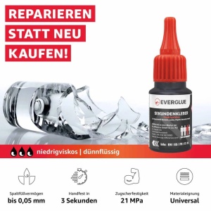Adeziv cianoacrilat Everglue Speed Extra, subtire, 20 g - Img 3