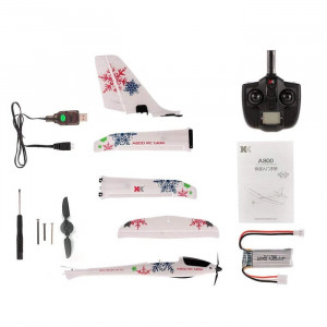Aeromodel avion WLToys XK A800 RTF complet echipat, cu stabilizator electronic (780 mm) - Img 8