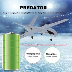 Aeromodel Z51 PREDATOR RTF, complet echipat, cu stabilizator electronic (660 mm) - Img 8