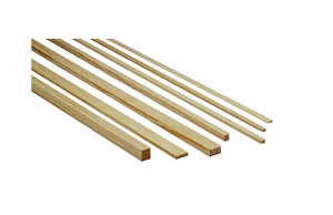 Bagheta dreptunghiulara molid 6 x 6 x 1000 mm