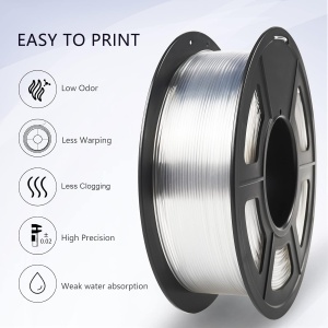 Filament Jayo PETG transparent, 1.75mm, 1kg, pentru imprimanta 3D - Img 5