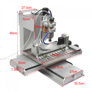 Freza (router) 5 axe 600 x 400/ 2200W/ racire cu apa, cu accesorii - Img 6