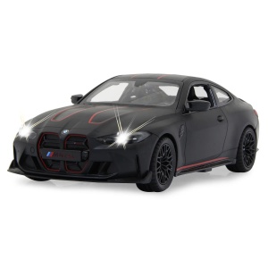 Jamara BMW M4 CSL távirányítású autó, 1:16 méretarányú modell, matt fekete, LED-es fényszórók, 2,4 GHz - Img 5