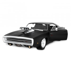 Jamara DODGE CHARGER R/T 1970, 1:16 méretarányú modell, fekete, 2,4 GHz, 2.4GHz - Img 6