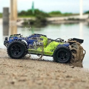 Masina cu radiocomanda ASHES Truggy, off-road, tractiune 4x4, viteza 30 Km/h, autonomie 35 min, scara 1:18, verde - Img 4