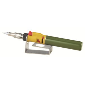 Proxxon 28144, MICROFLAM MGS arzator si statie lipire, aprindere piezo, reglaj aer si gaz, rezervor 20ml, 1.300 °C, + accesorii - Img 2