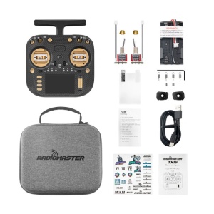 Radiocomanda RadioMaster TX15 MAX cu protocol ExpressLRS 2.4GHz/ 900MHz, gimbal hall AG02 CNC - Img 3