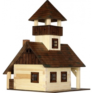 Set constructie arhitectura Refugiu montan, 135 piese din lemn, Walachia - Img 2