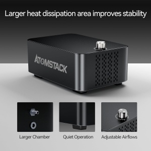 Sistem Air Assist pentru masini laser Atomstack X6 (A6), X12 (A12) ai X24 (A24) - Img 6