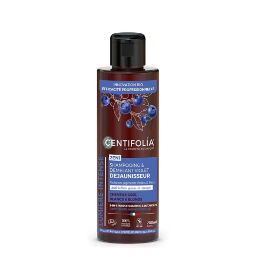 Șampon 2 in 1 pentru netezirea si pentru neutralizarea parului grizonat, alb sau tonurilor de galben, 200ml