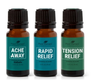 Pain Support Essential Oil Blend Set (set blenduri pentru durere) – 3 buc x 10ml - Plant Therapy