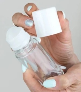Roll-On sticlă cu bilă plastic 50 ml - Img 3