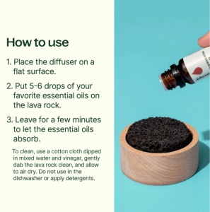 Difuzor Pasiv Lava Rock – Aromaterapie naturală, fără electricitate - Img 2