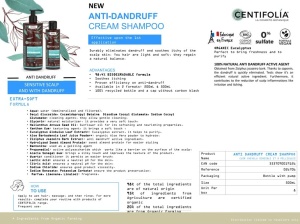 Șampon cremă anti-mătreață pentru scalpul sensibil cu mătreață, 200ml/500ml - Img 3