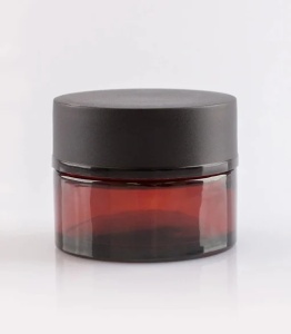 Borcan sticlă Laurence Amber cu capac și disc, 50 ml - Img 3