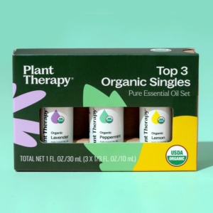 Top 3 Organic Singles Set (uleiuri esentiale top 3 organic set) – 3 buc x 10ml - Plant Therapy - Img 2