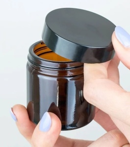 Capac Negru Borcan Ambra/Clara 60 ml - Img 3