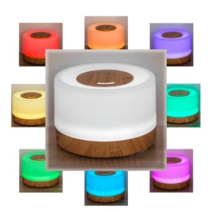 Difuzor Aromaterapie cu Lumina Colorata LED, Ø15.5x10.5cm, 500ml