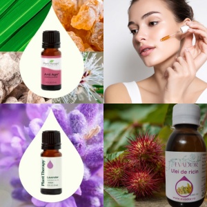 Set îngrijire ten matur – cu ulei de ricin, Anti Age Blend și lavandă