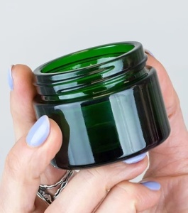 Borcan sticlă Ele Green cu capac, 50 ml - Img 3