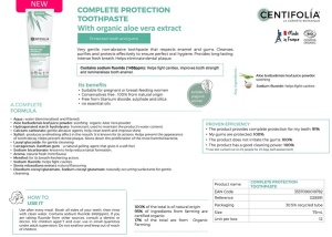 Pastă de dinți, protectie completa cu extract organic de aloe vera, 75g - Img 3