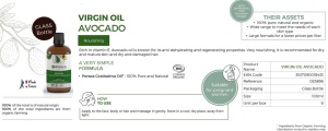 Ulei virgin organic de avocado, 100ml - Img 3