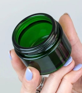 Borcan sticlă Ele Green cu capac, 50 ml - Img 4