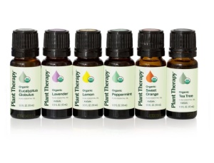 Top 6 Organic Singles Essential Oil Set (set top 6 organic uleiuri esentiale) – 6 buc x 10ml - Plant Therapy