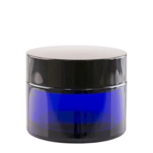 Borcan sticlă Ele Blue cu capac, 50 ml - Img 1
