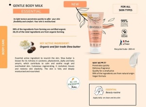 Lapte de corp delicat ESSENTIEL, 200ml - Img 2
