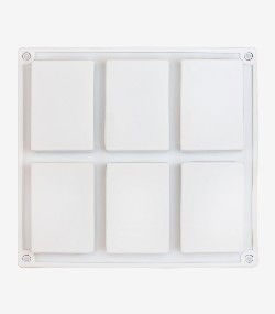 Formă de săpun Rectangular, 6 cavități - Img 2