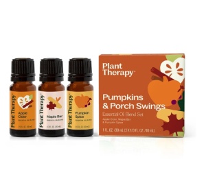 Pumpkins & Porch Swings Essential Oil Blend 3 Set ( Dovleac si arome de toamna) – 3 buc x 10ml - Plant Therapy