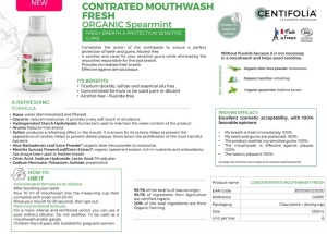 Apă de gură concentrată proaspătă 2 în 1, 250ml - Img 4