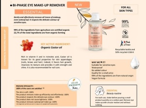 Demachiant bifazic pentru ochi ESSENTIEL, 150ml - Img 2